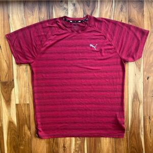 Puma striped athletic tee
